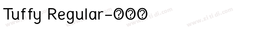 Tuffy Regular字体转换